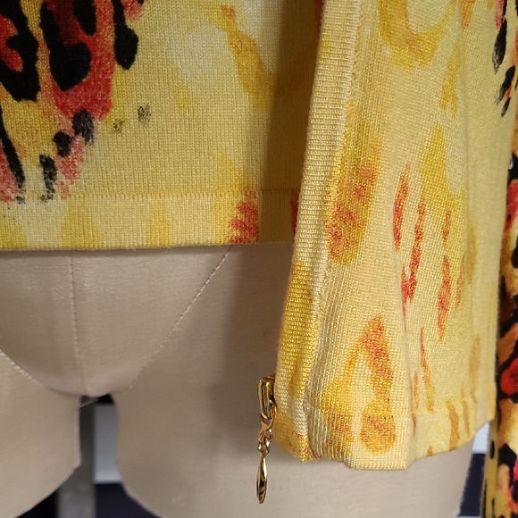 Belldini Yellow Animal Print Tank Top - Picture 5 of 7